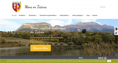 Desktop Screenshot of mairie-de-mens.fr